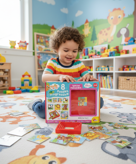 Carotina Baby 8 Progressive Puzzles - Special Puzzle Box