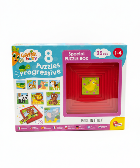 Carotina Baby 8 Progressive Puzzles - Special Puzzle Box