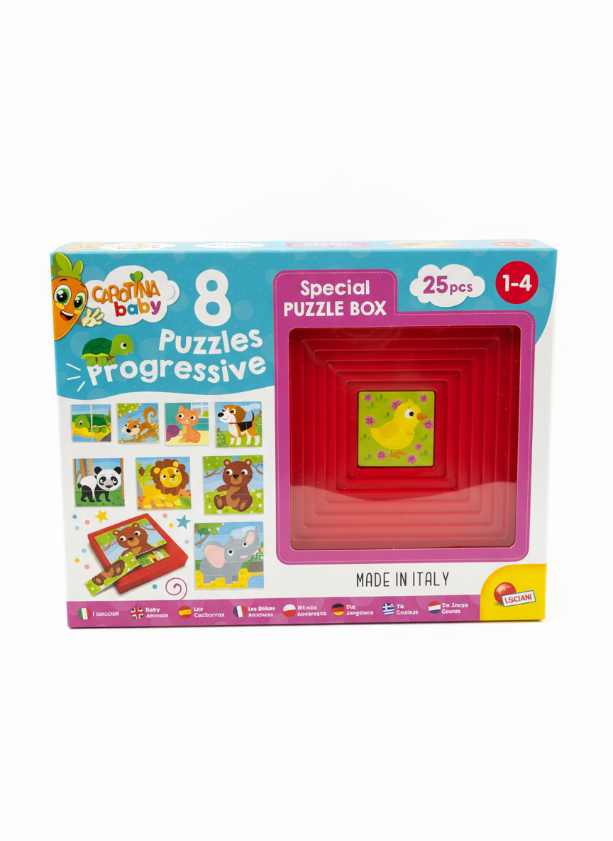 Carotina Baby 8 Progressive Puzzles - Special Puzzle Box