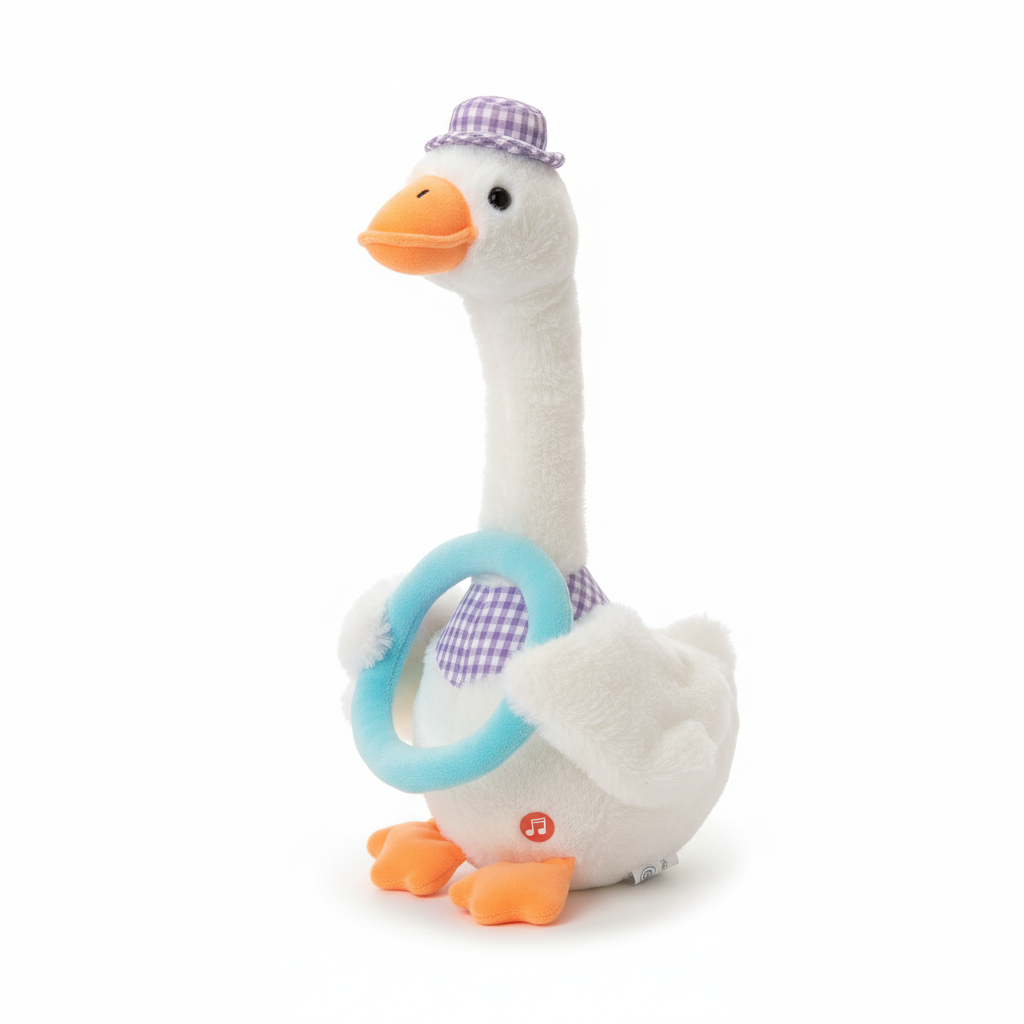 Cartoon Cute Music & Swing Mini Plush Toy with Lighting and Recording
