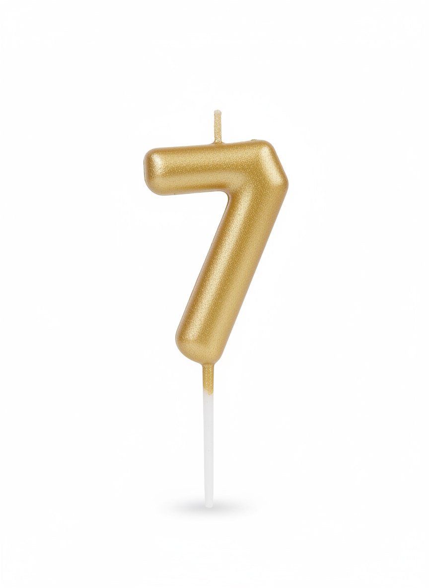 Chandler's Happy Birthday Number 7 Candle