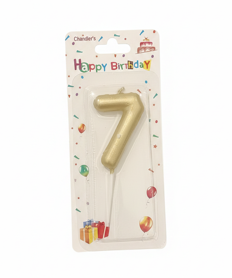 Chandler's Happy Birthday Number 7 Candle