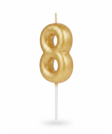 Chandler's Happy Birthday Number 8 Candle