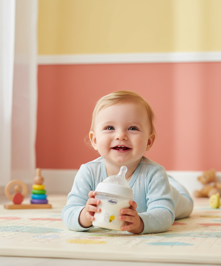 Chicco NaturalFeeling Baby Feeding Bottle 0m+, 150ml