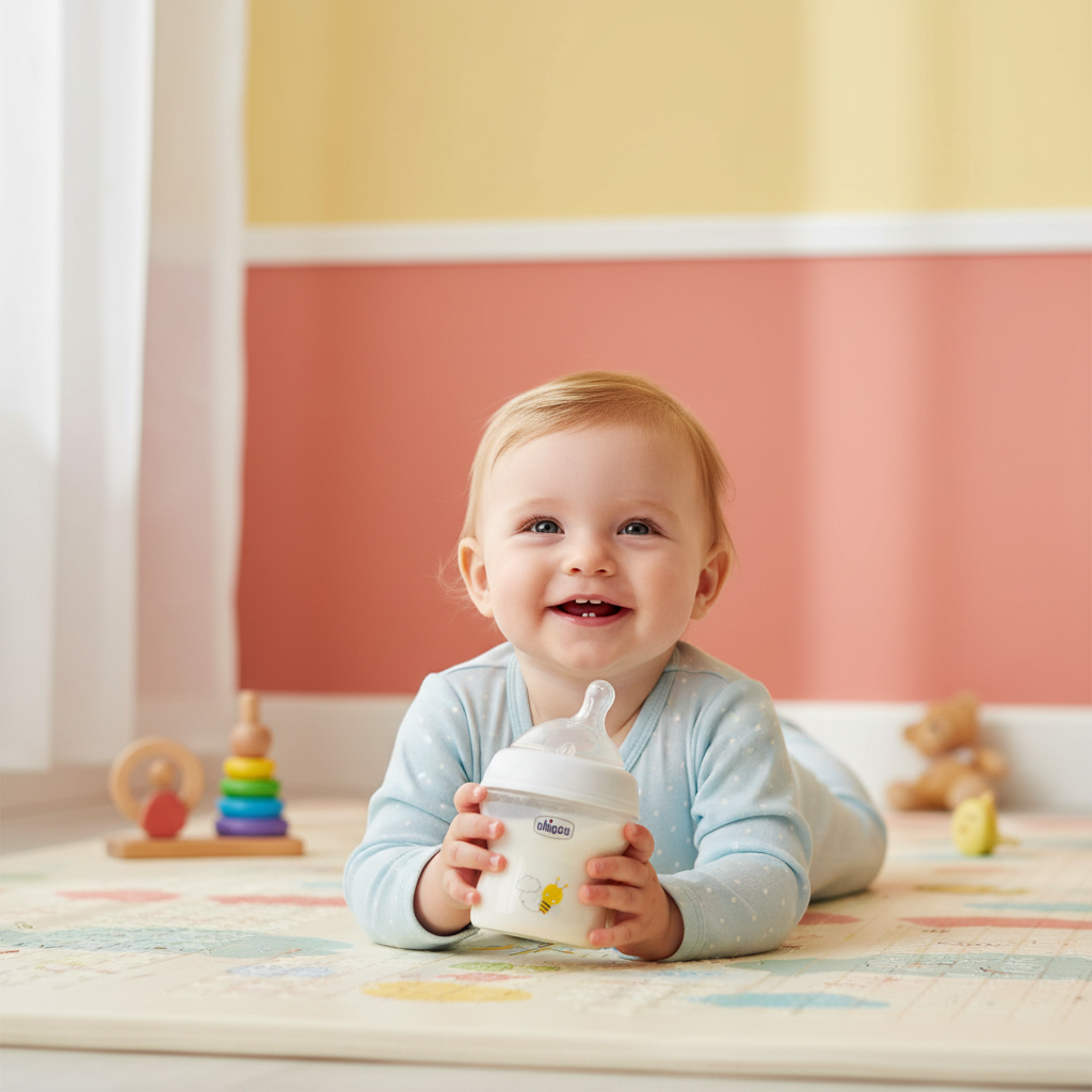 Chicco NaturalFeeling Baby Feeding Bottle 0m+, 150ml