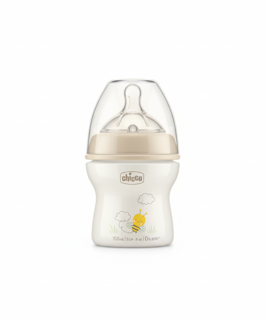 Chicco NaturalFeeling Baby Feeding Bottle 0m+, 150ml