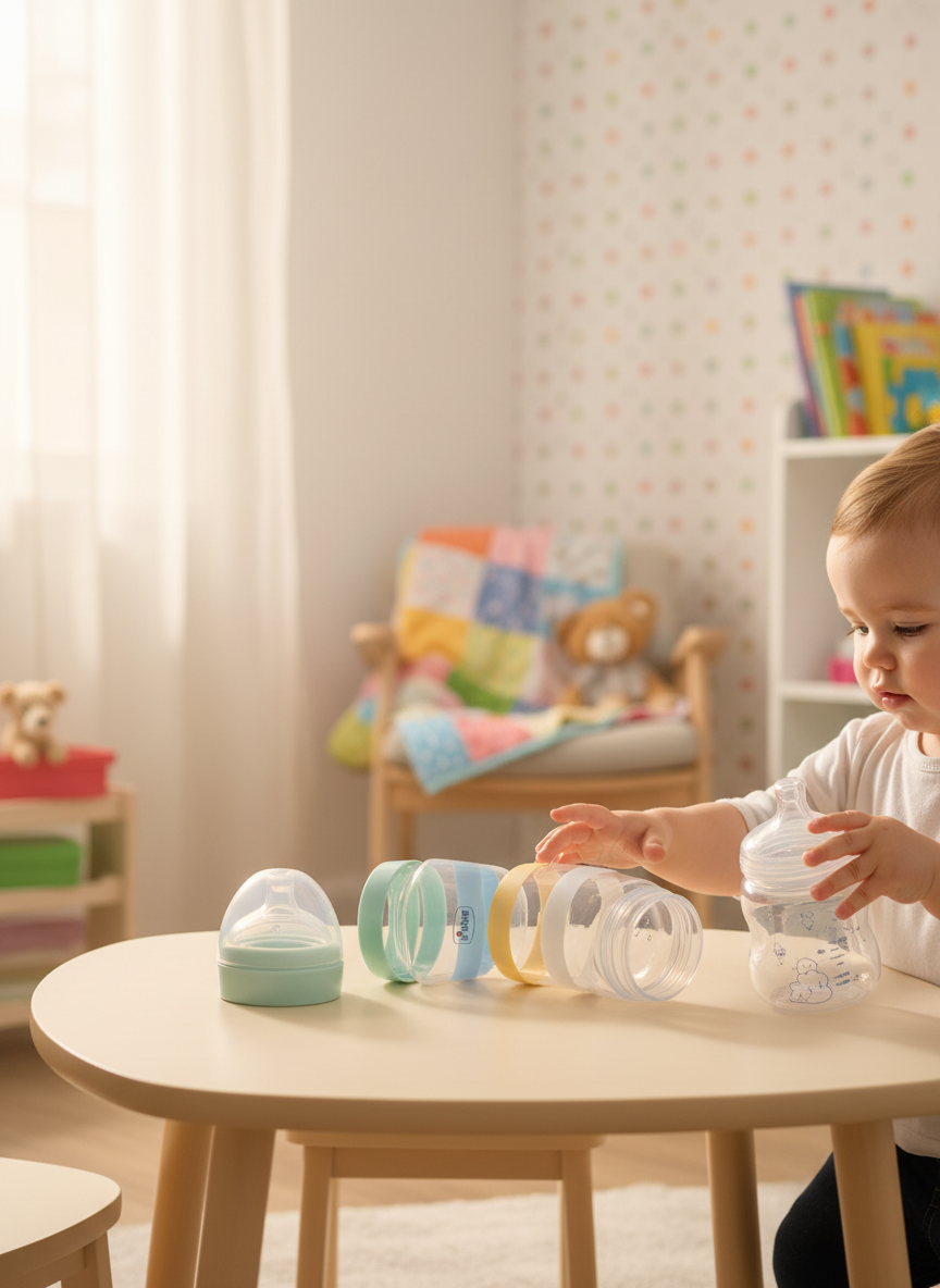 Chicco Well-Being Anti-Colic System Baby Bottle, 250ml (Colors)