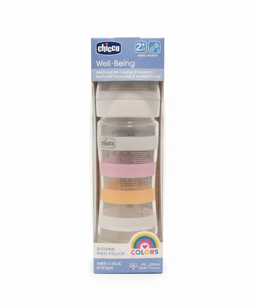 Chicco Well-Being Colors Anti-Colic Baby Bottle