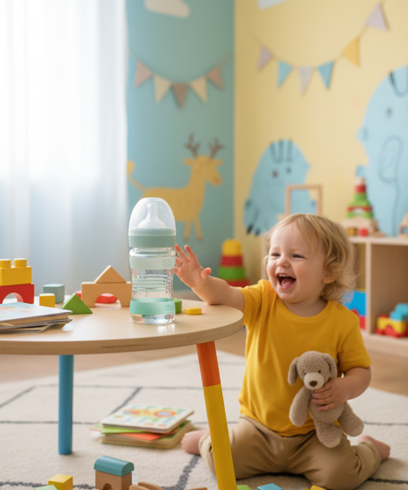 Chicco Well-Being Glass Anti-Colic Feeding Bottle 0+M, 150ml