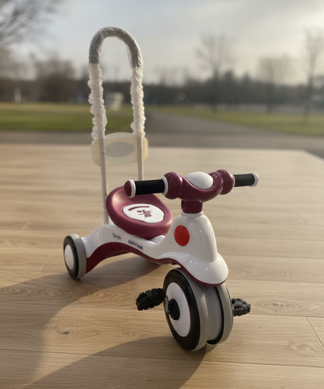 Children's Tricycle with Parent Push Handle