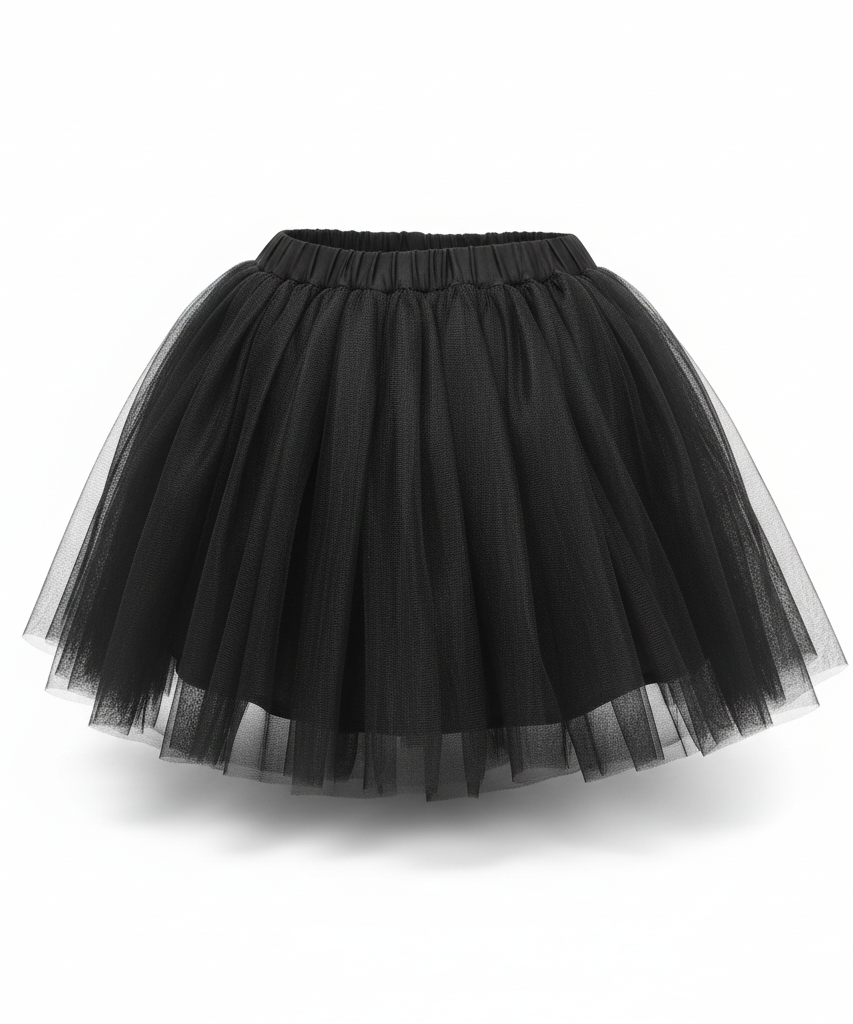 Children's Black Tulle Tutu Skirt