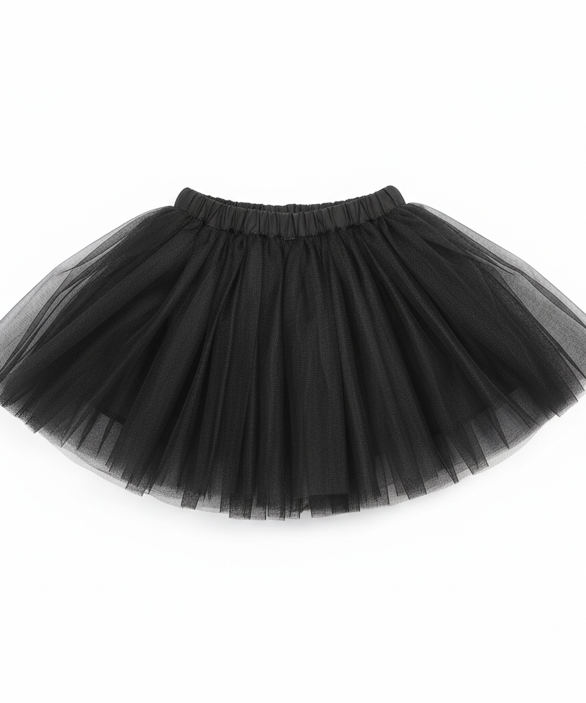 Children's Black Tulle Tutu Skirt