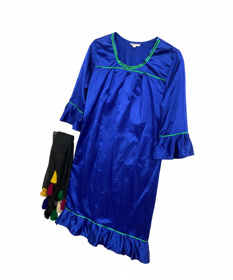 Girl Peasant Blue Costume