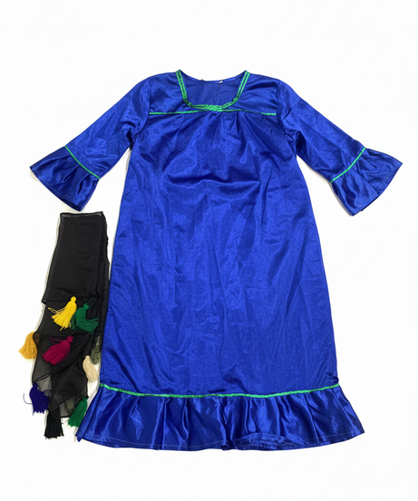 Girl Peasant Blue Costume