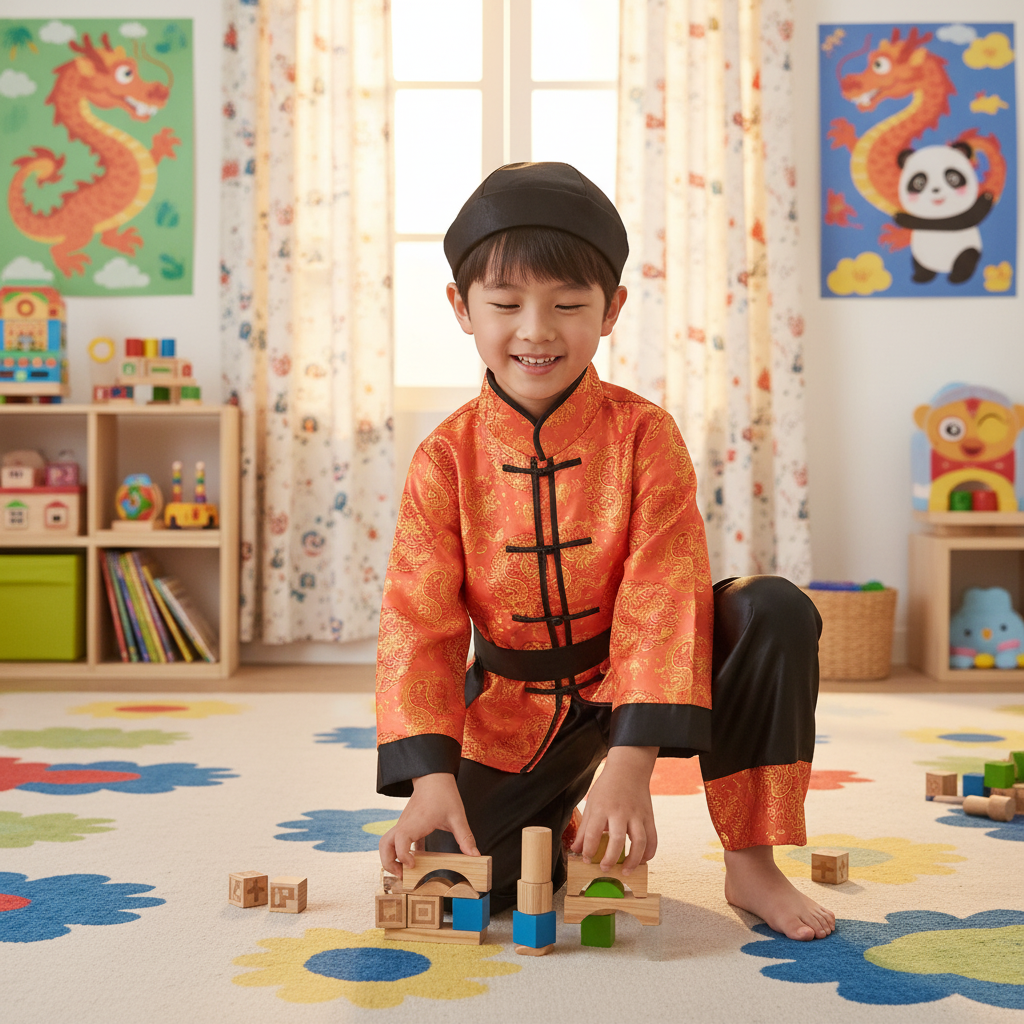 Japanese Children's Traditional Kung Fu Costume Set