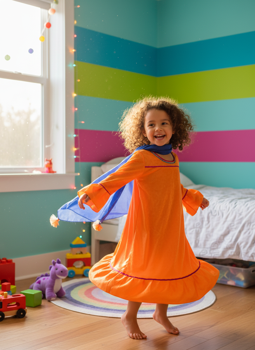 Girl Peasant Orange Costume