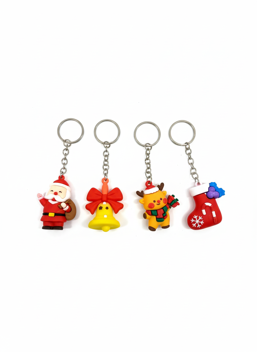Christmas Holiday Charm Keychain - 1 keychain