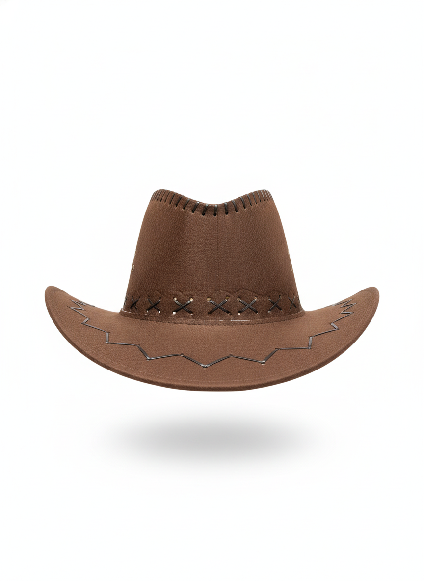 Classic Brown Western Cowboy Hat