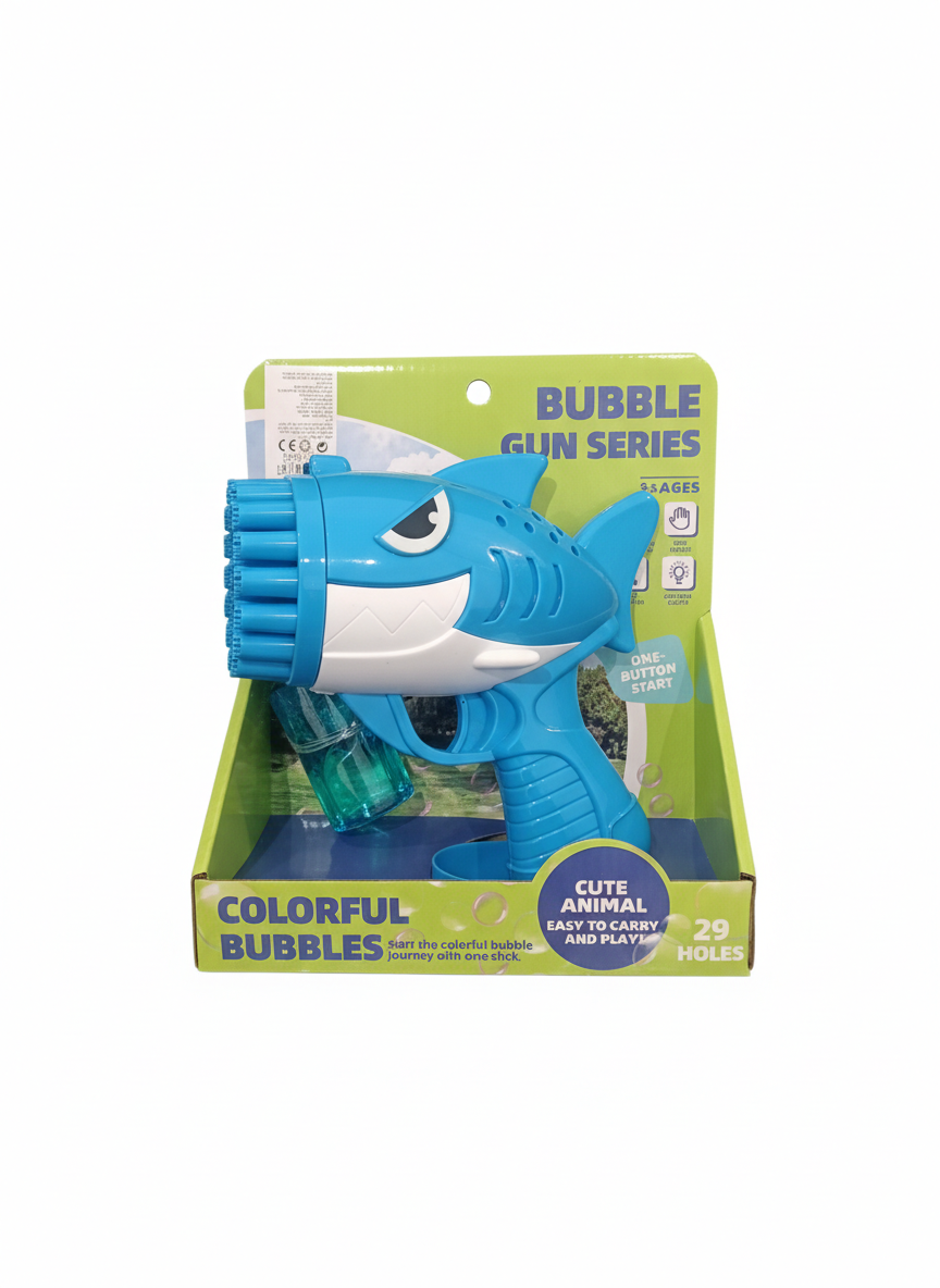 Colorful Bubbles Shark Bubble Gun Series