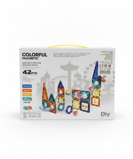 Colorful Magnetic Pipeline Building Block