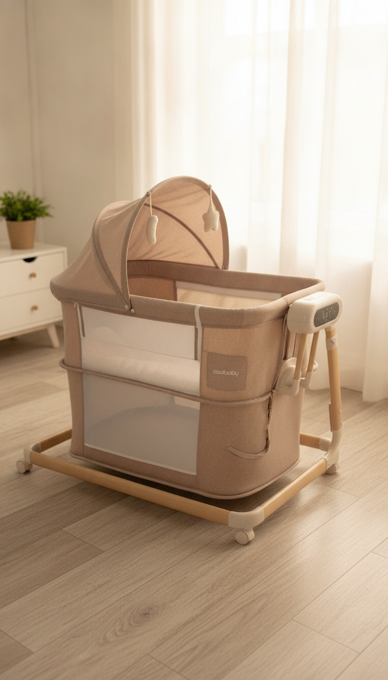 Coolbaby 5 in 1 Multi-Functional Auto-Swing Bassinet (Model: CB112)