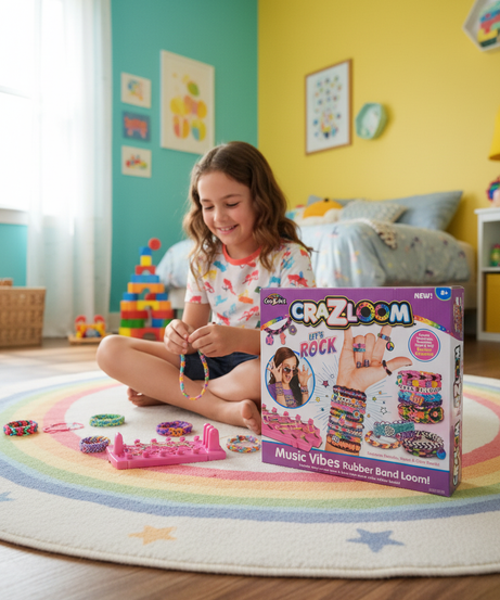 Cra-Z-Art CRA-Z-LOOM LET'S ROCK Music Vibes Rubber Band Loom