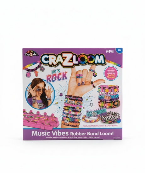 Cra-Z-Art CRA-Z-LOOM LET'S ROCK Music Vibes Rubber Band Loom