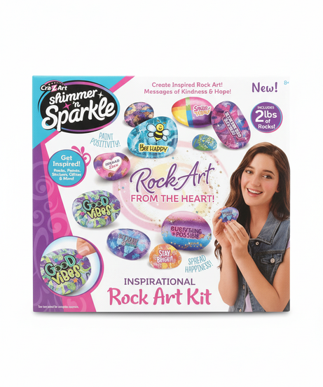 Cra-Z-Art Shimmer 'n Sparkle Inspirational Rock Art Kit