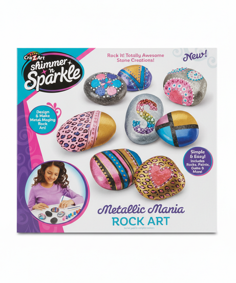 Cra-Z-Art Shimmer 'n Sparkle Metallic Mania Rock Art