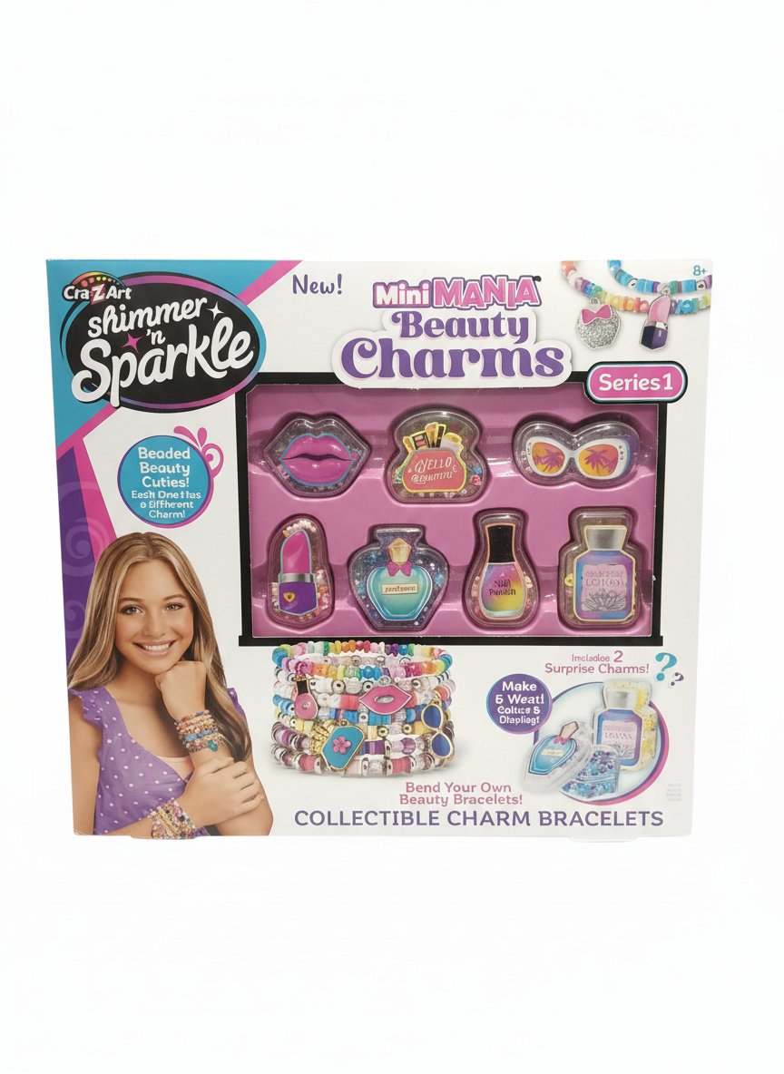 Cra-Z-Art Shimmer 'n Sparkle Mini MANIA Beauty Charms Collectible Charm Bracelets - Series 1