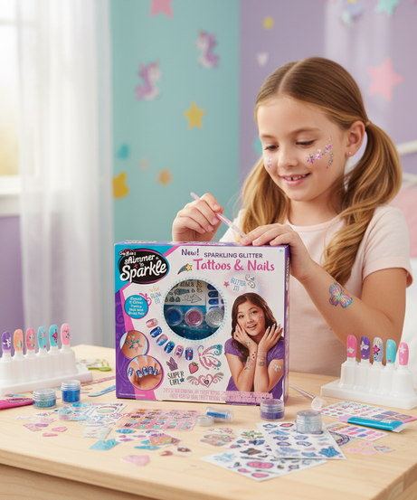 Cra-Z-Art Shimmer 'n Sparkle Sparkling Glitter Tattoos & Nails