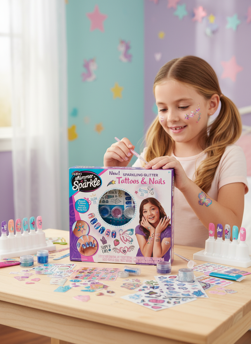 Cra-Z-Art Shimmer 'n Sparkle Sparkling Glitter Tattoos & Nails