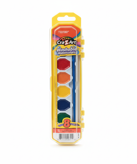 Cra-Z-Art Washable Watercolors, 8 Brilliant Colors