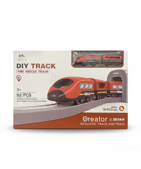 Creator DIY Track Fire Rescue Train
