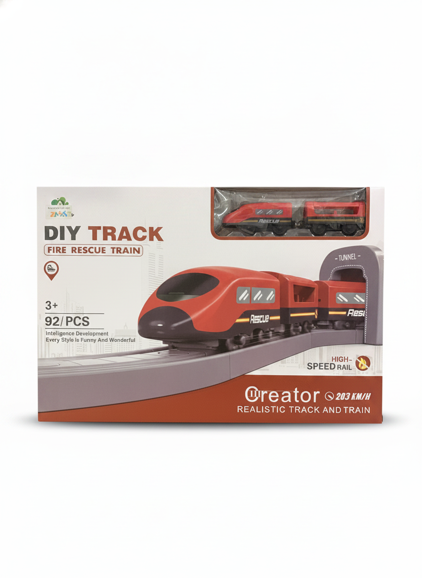 Creator DIY Track Fire Rescue Train