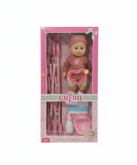 Cufan Baby Doll Stroller Play Set