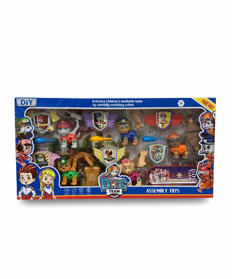 DIY Dog Team Assembly Toys