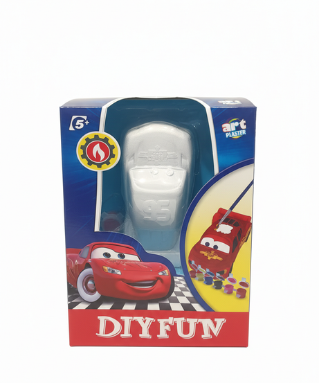 DIY FUN Art Plaster Lightning McQueen Paint Kit