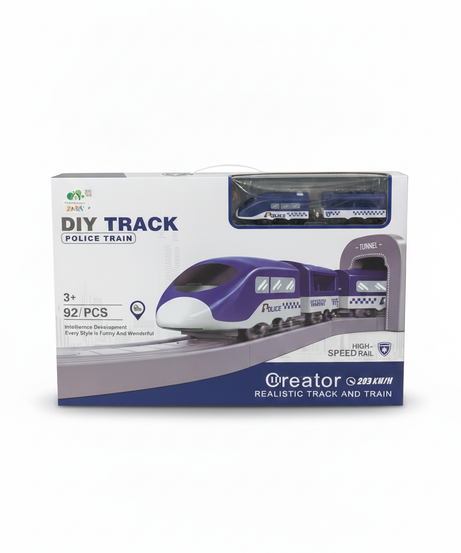DIY TRACK POLICE TRAIN - Creator High-Speed Rail Set