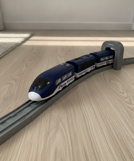 DIY TRACK POLICE TRAIN - Creator High-Speed Rail Set