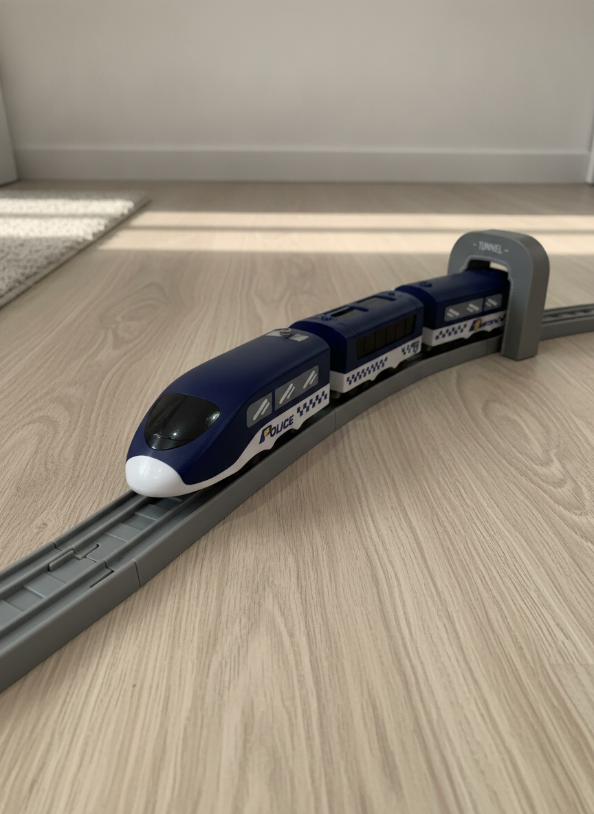 DIY TRACK POLICE TRAIN - Creator High-Speed Rail Set