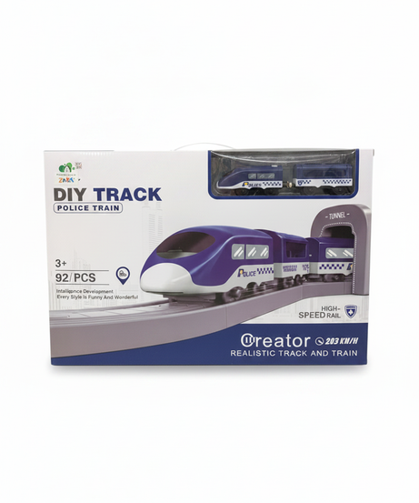 DIY TRACK POLICE TRAIN - Creator High-Speed Rail Set