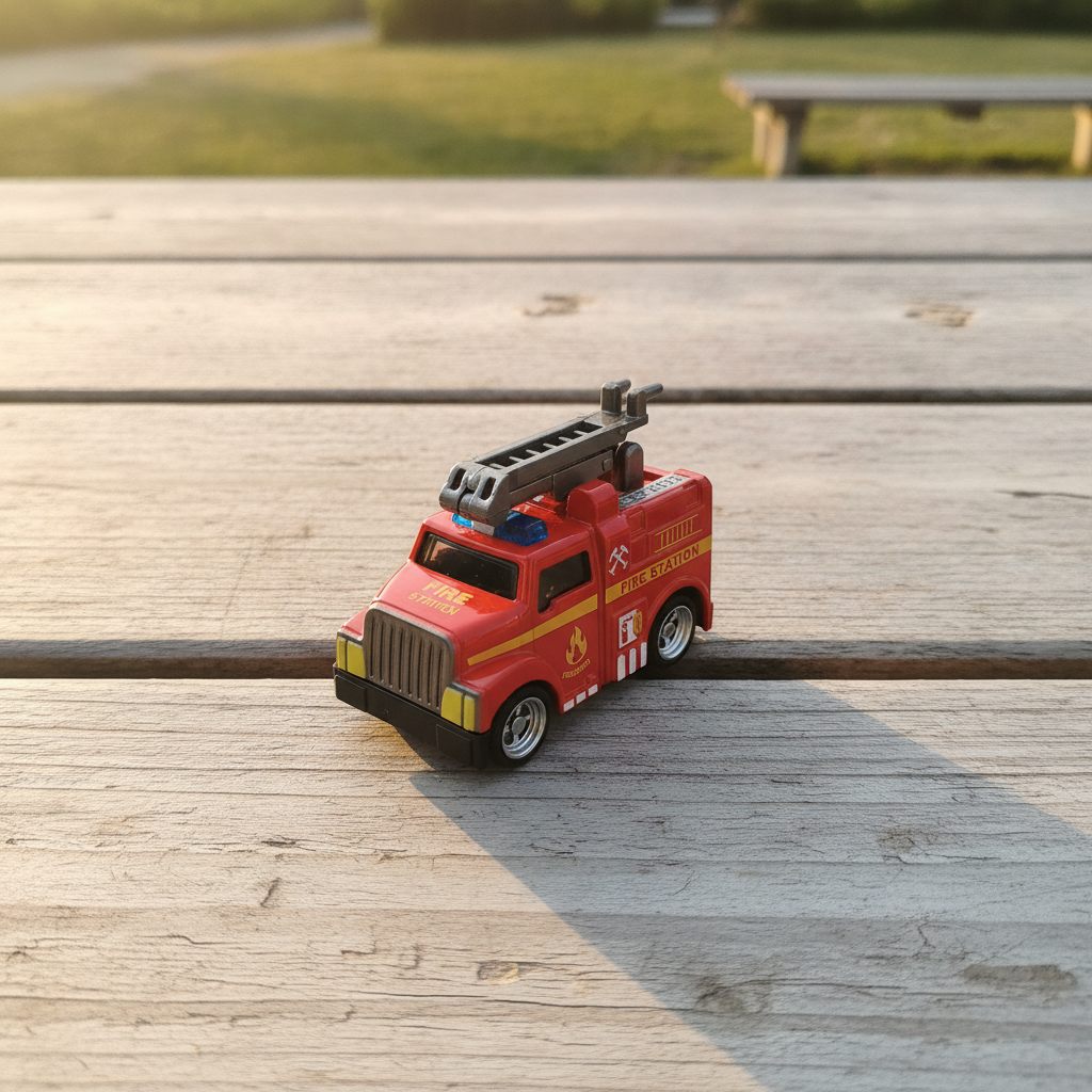 Die-Cast Fire Station Fire Truck