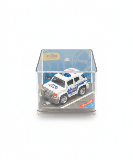 Die-Cast Police SUV with Pull Back Function (1:64 Scale)