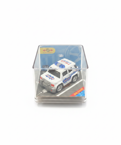 Die-Cast Police SUV with Pull Back Function (1:64 Scale)