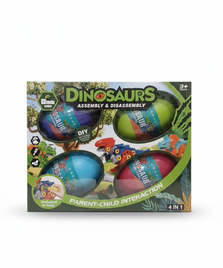 Dino Eggs Dinosaurs Assembly & Disassembly 4 In 1