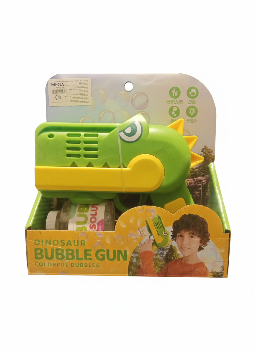 Dinosaur Bubble Gun Colorful Bubbles