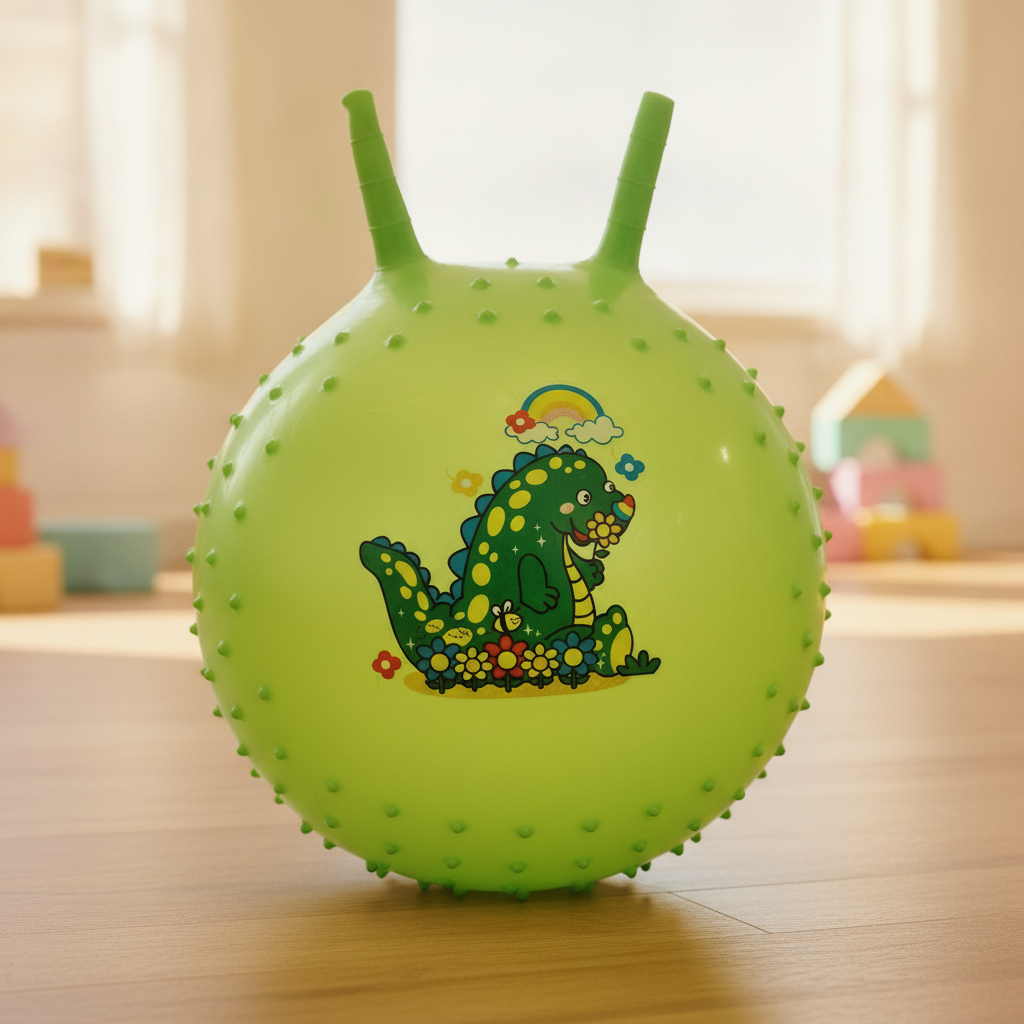 Dinosaur Grip-Handle Hopper Ball