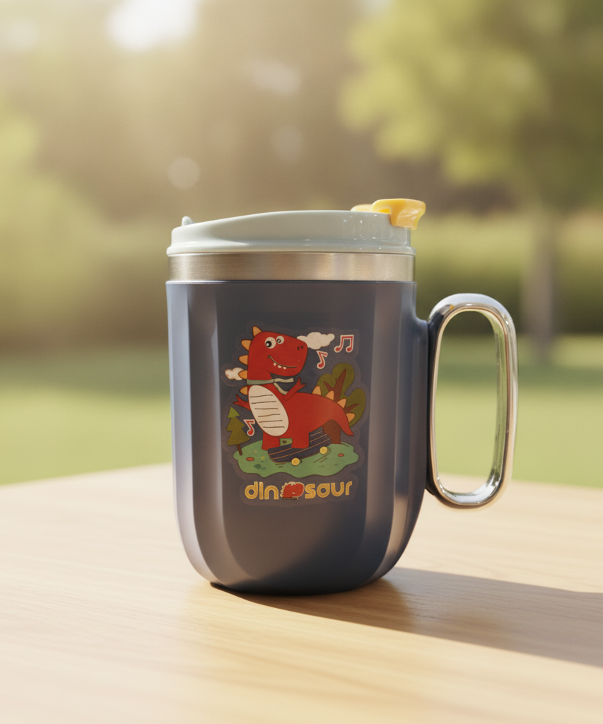 Dinosaur Themed Kids Insulated Mug
