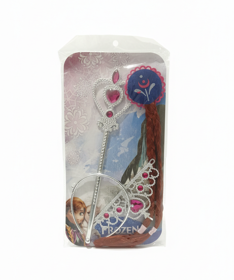 Disney Frozen Princess Tiara, Wand & Hair Braid Accessory Set